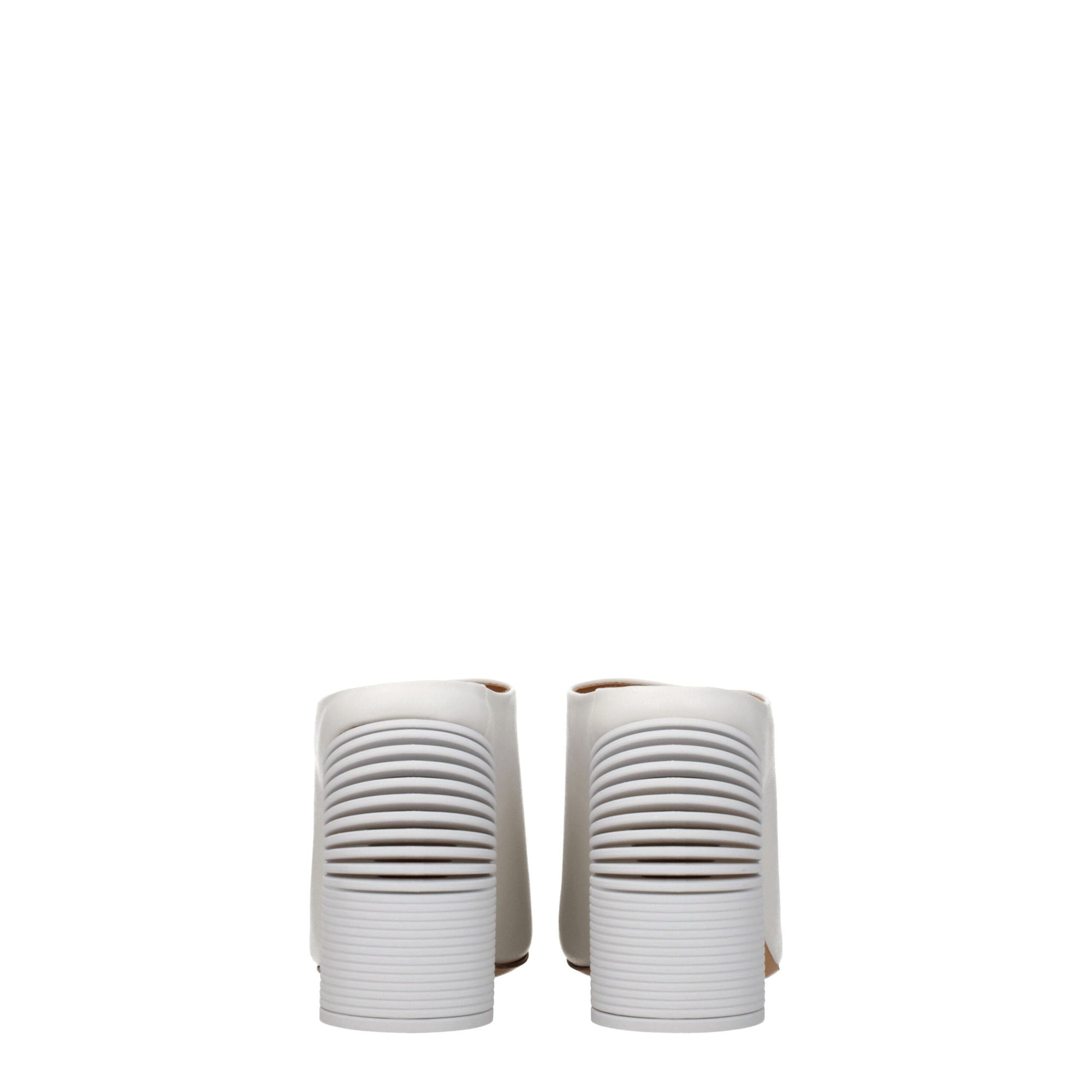 Off-White White Leather Platforms