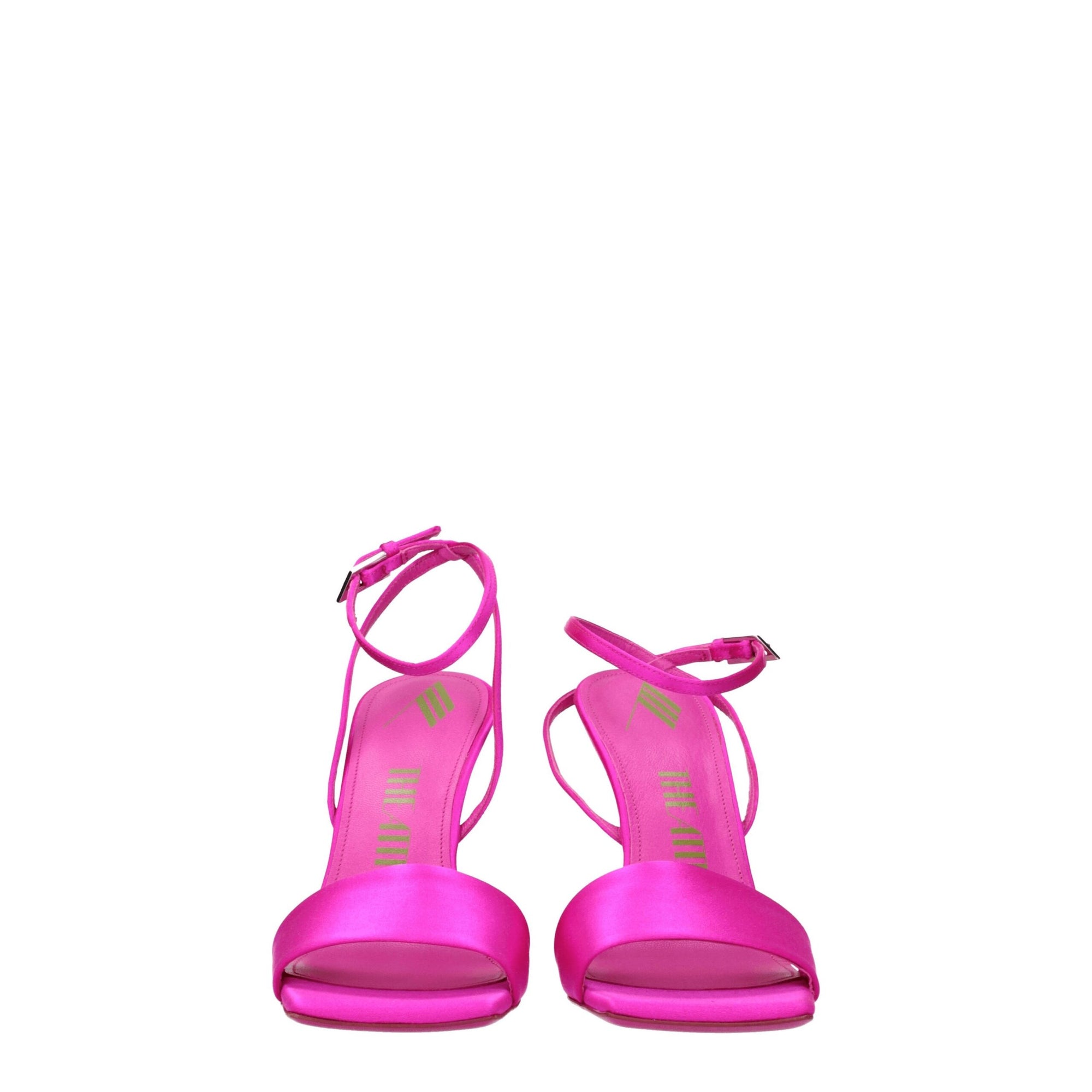 The Attico Pink Satin Platforms