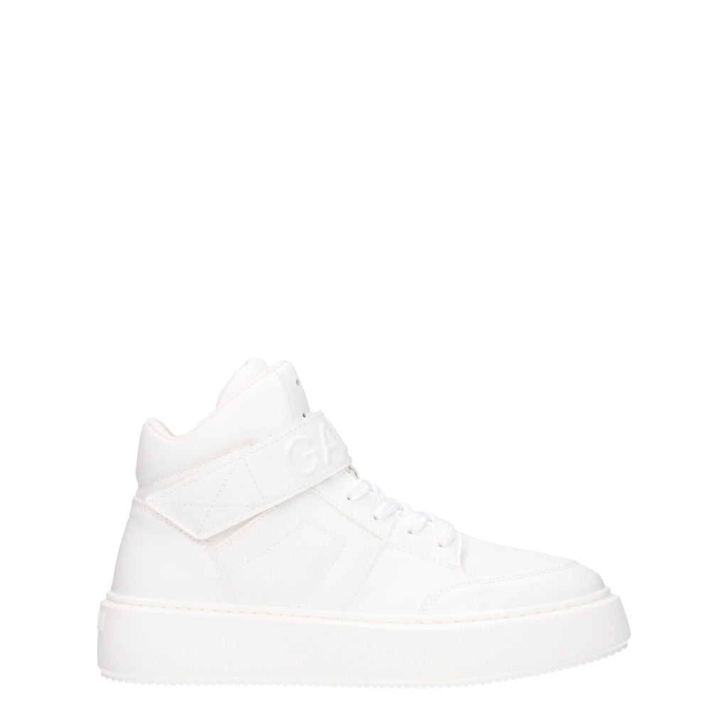 Ganni White Leather High Tops