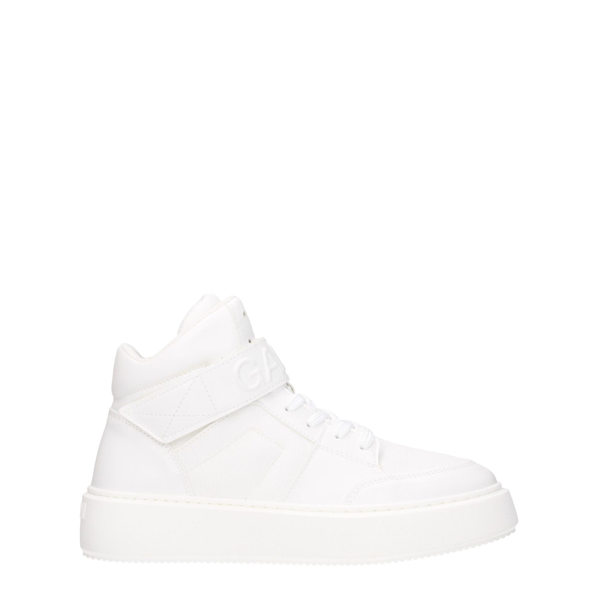 Ganni White Leather High Tops