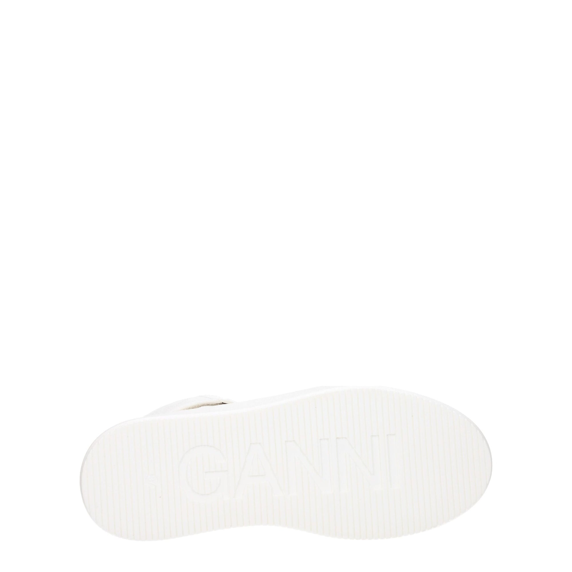 Ganni White Leather High Tops