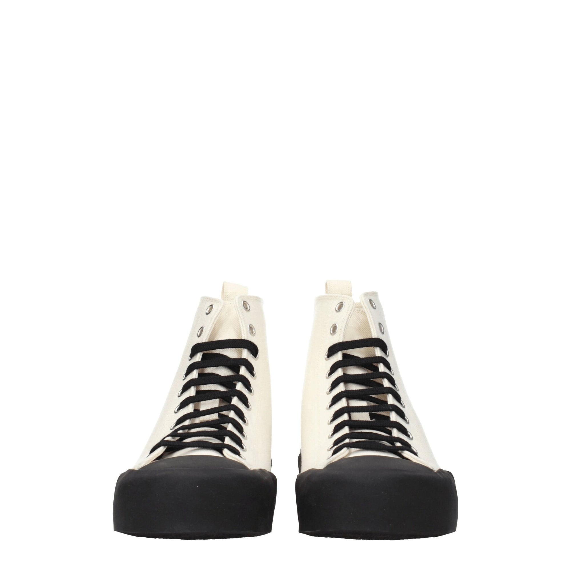 Jil Sander Beige Fabric High Tops