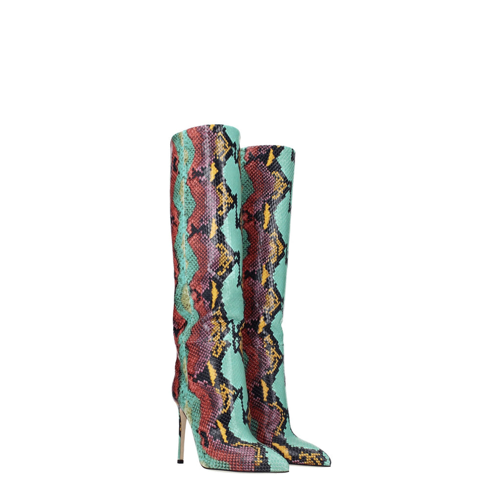 Paris Texas Multicolor Leather High Heel Boots