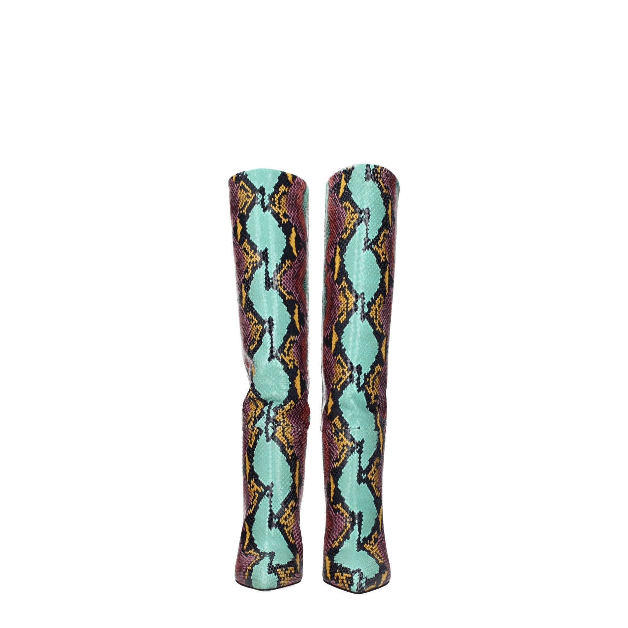 Paris Texas Multicolor Leather High Heel Boots