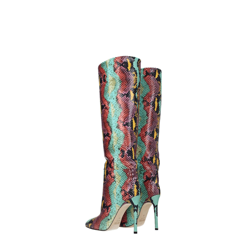 Paris Texas Multicolor Leather High Heel Boots