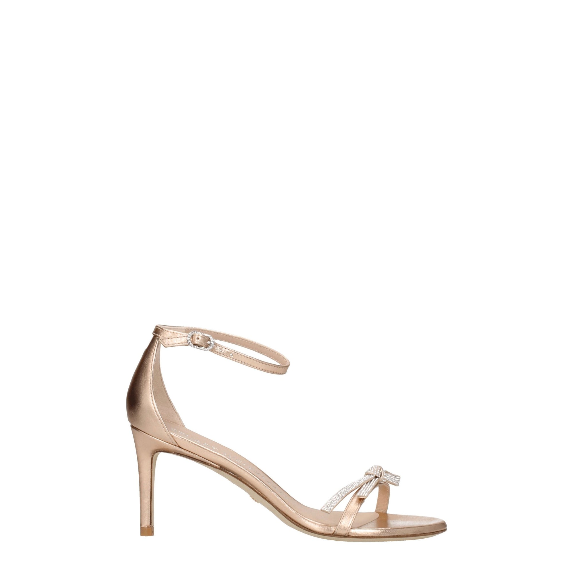 Stuart Weitzman Pink Leather Stiletto Heels Sandals