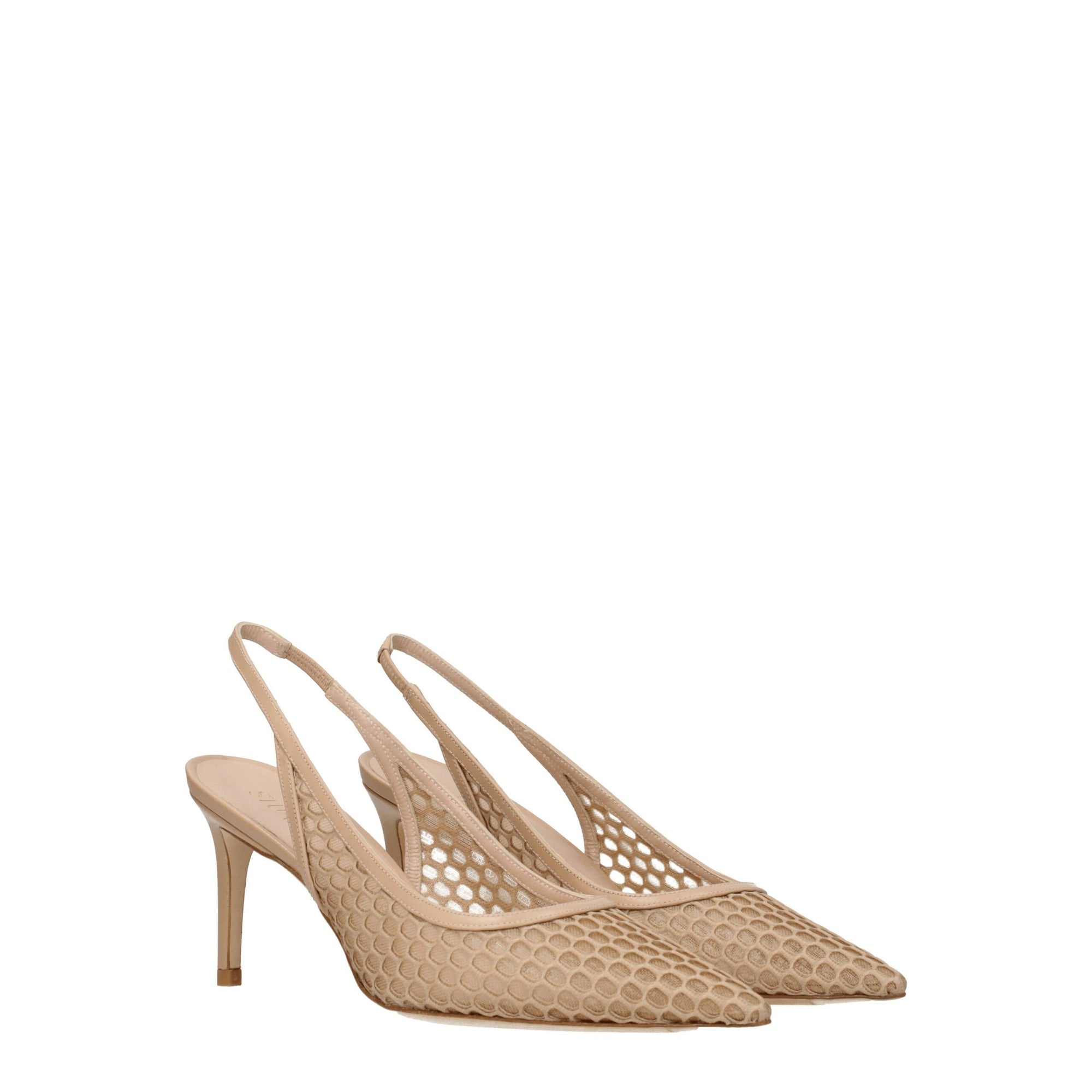 Stuart Weitzman Beige Leather High Heel Pumps