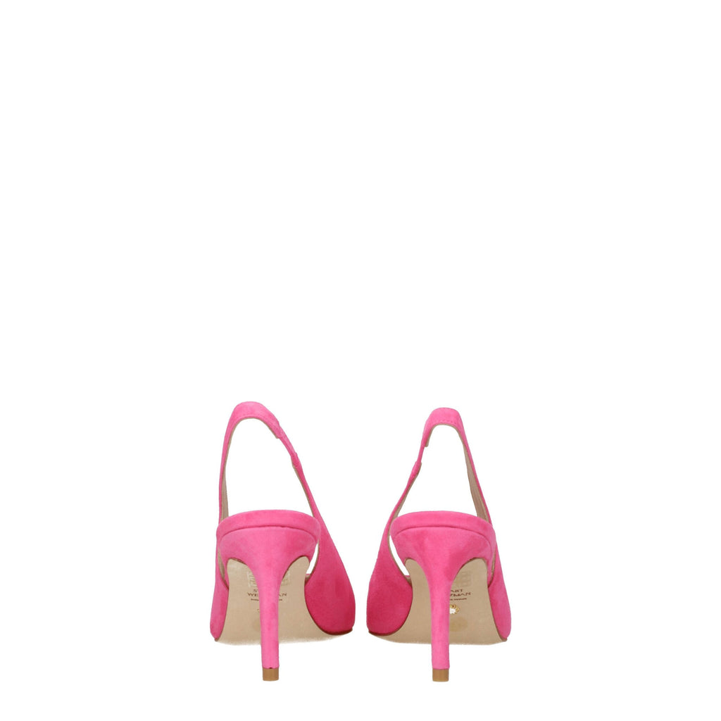 Stuart Weitzman Pink Leather High Heel Pumps