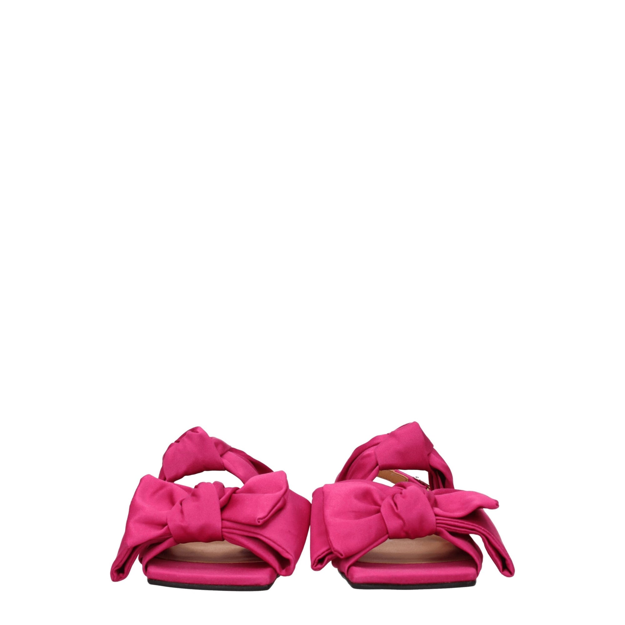 Ganni Pink Fabric Flat Sandals
