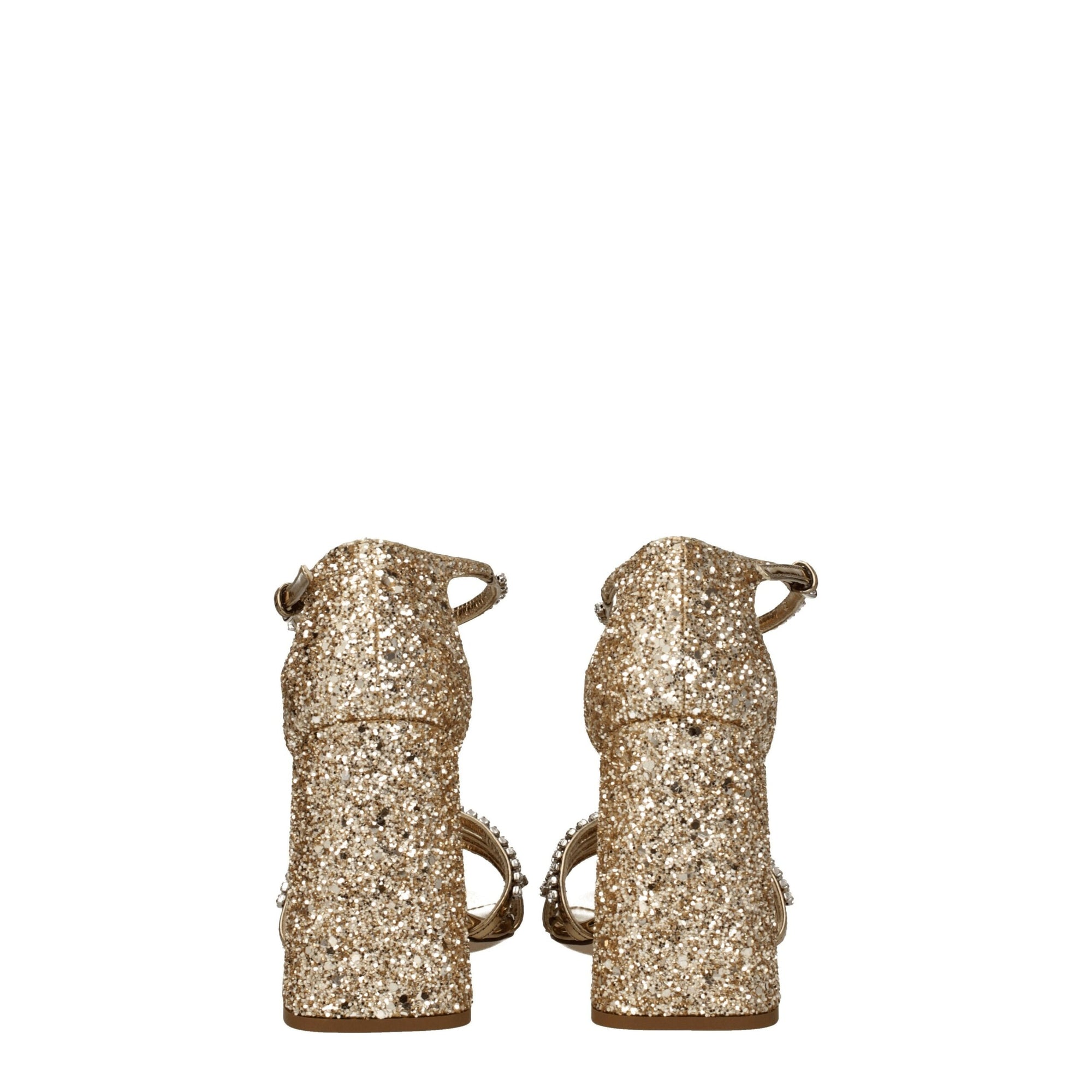 Miu Miu Gold Plastic Platforms