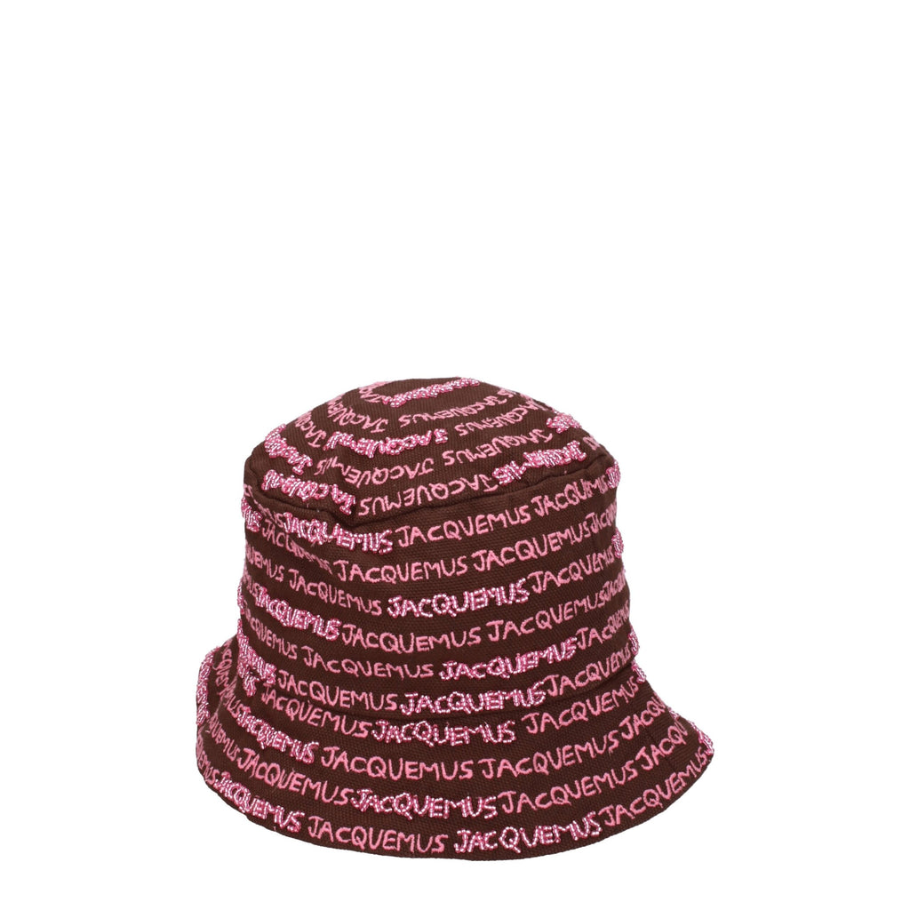 Jacquemus Brown Cotton Bucket Hats