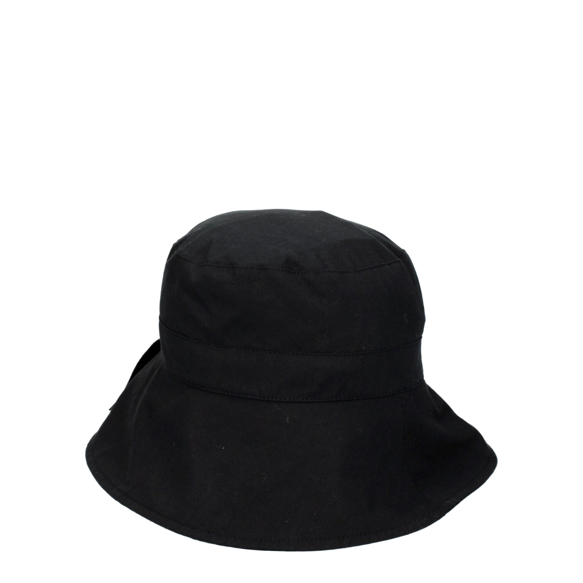 Jacquemus Black Cotton Bucket Hats