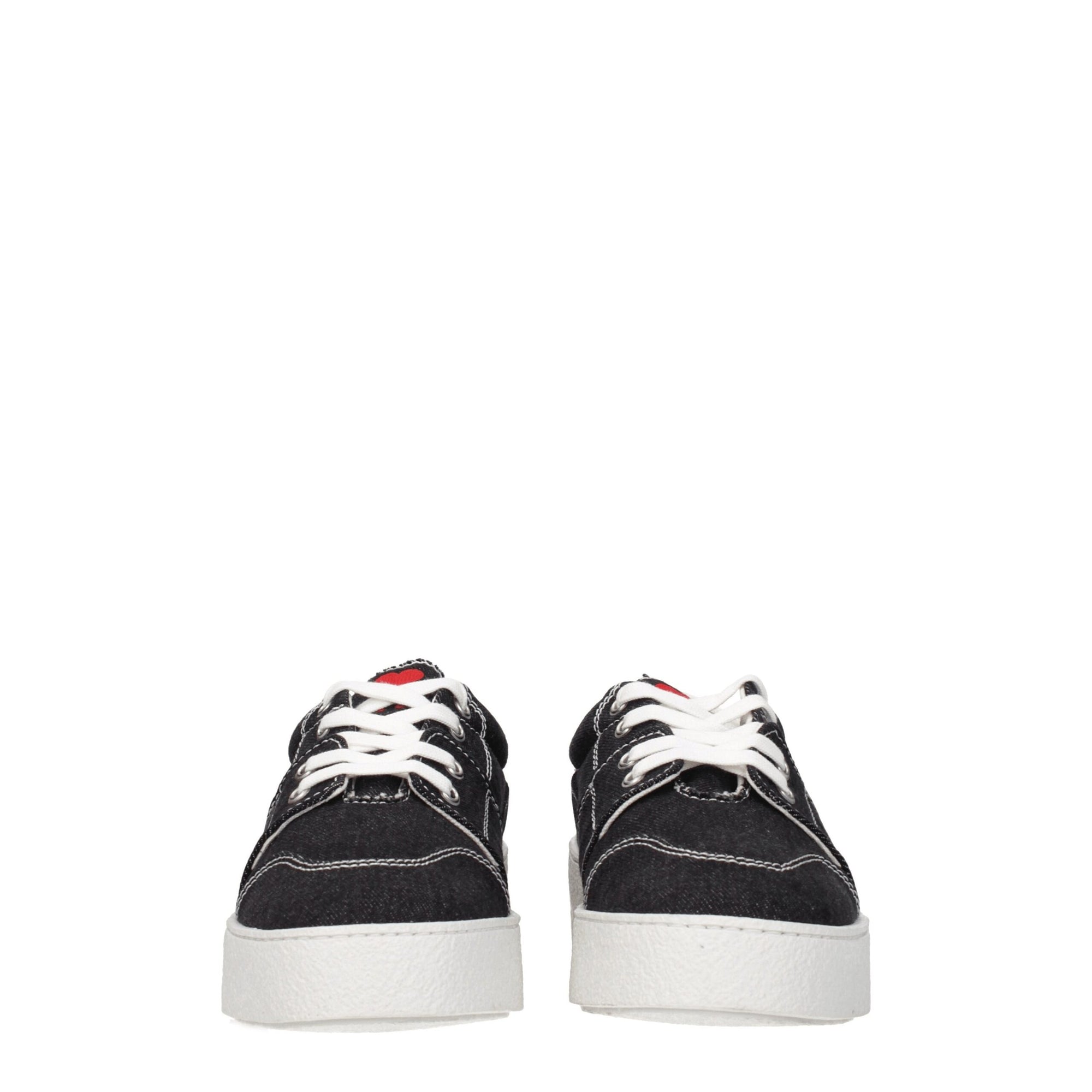 Ami Paris Black Fabric Low Tops