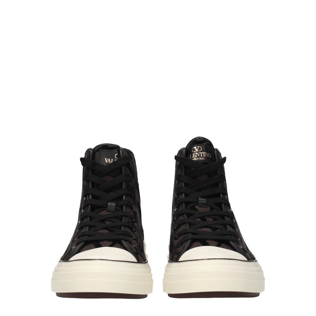 Valentino Garavani Brown Fabric High Tops