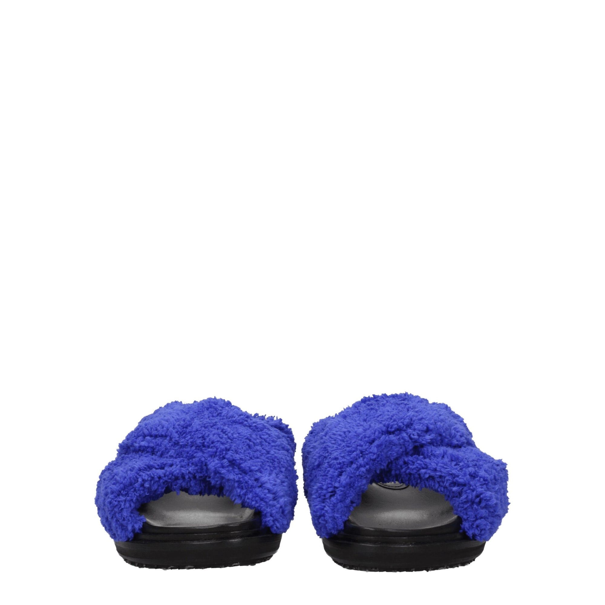 Marni Purple Fabric Slippers Sandals