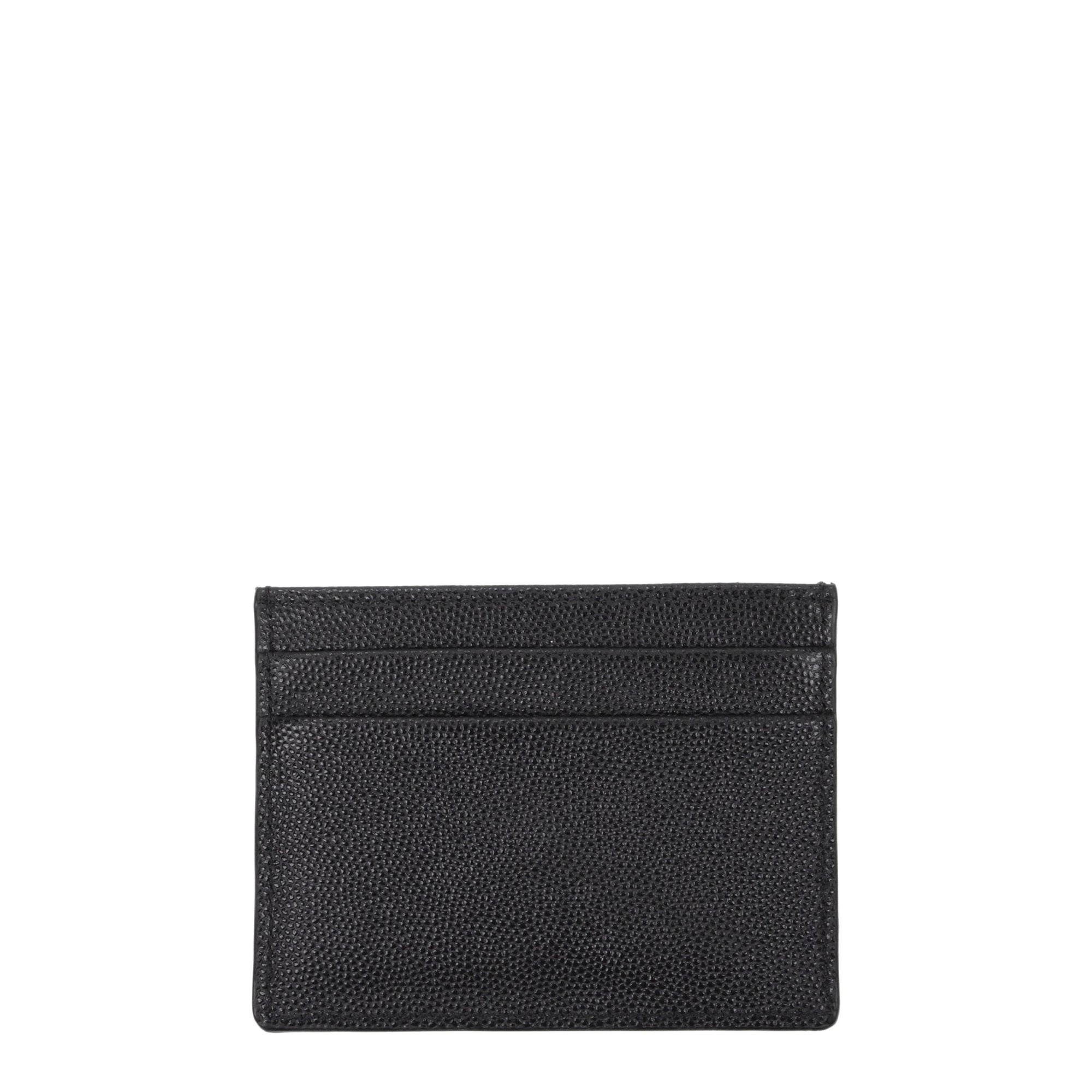 Palm Angels Black Leather Cardholders