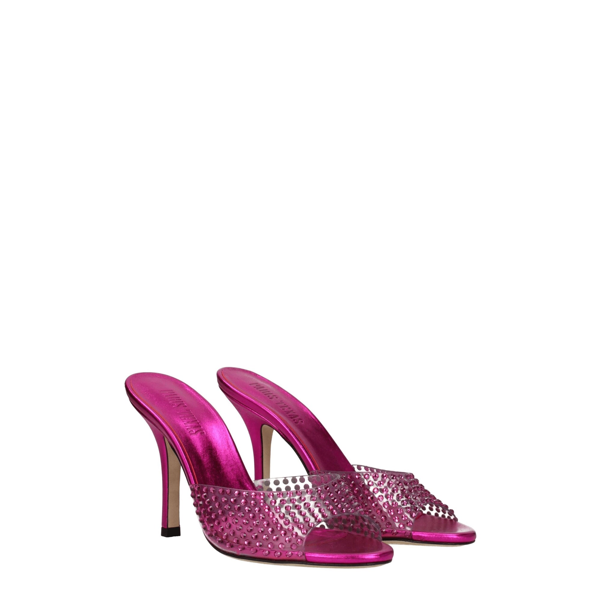 Paris Texas Transparent Pvc Stiletto Heels Sandals