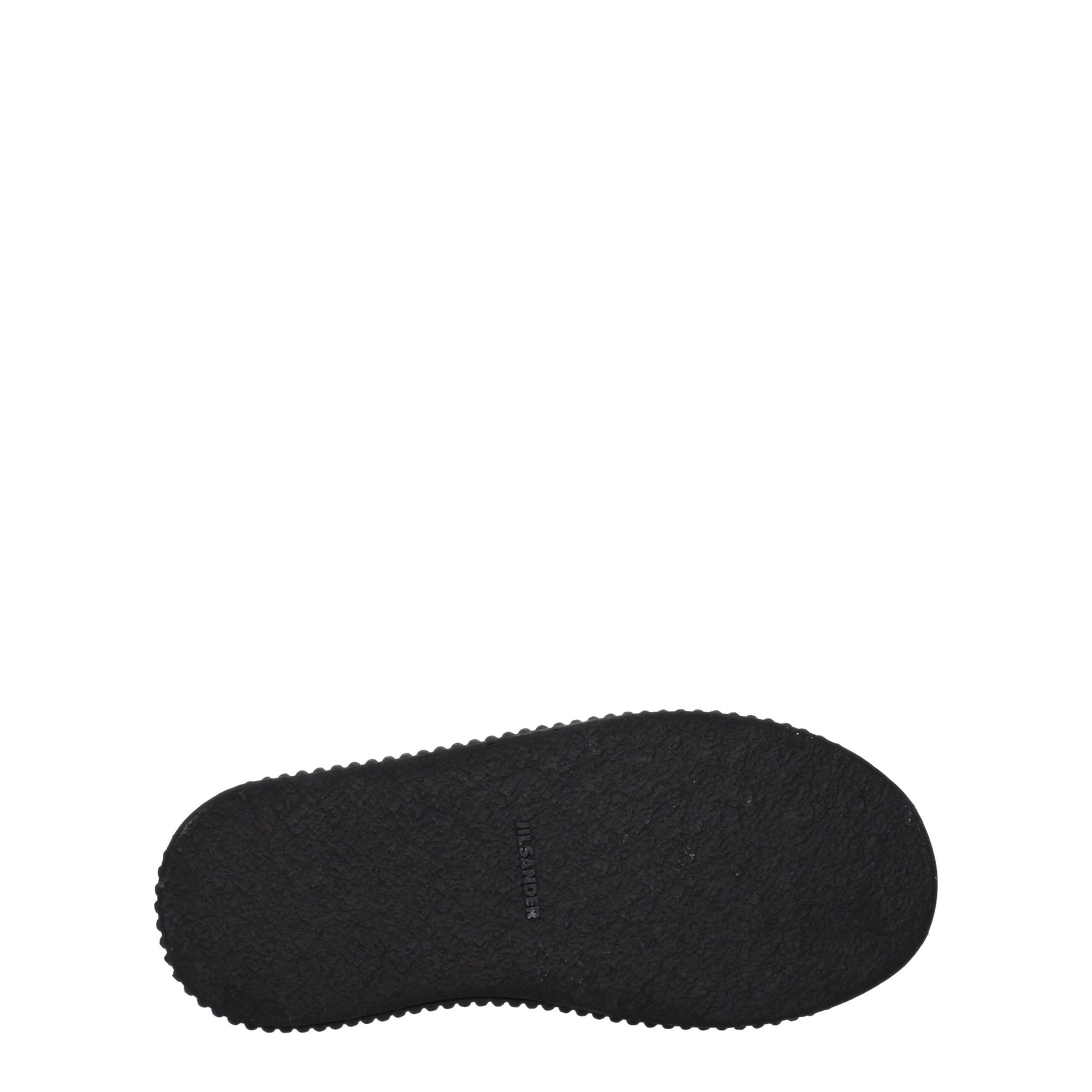 Jil Sander Black Fabric Chunky Sneakers