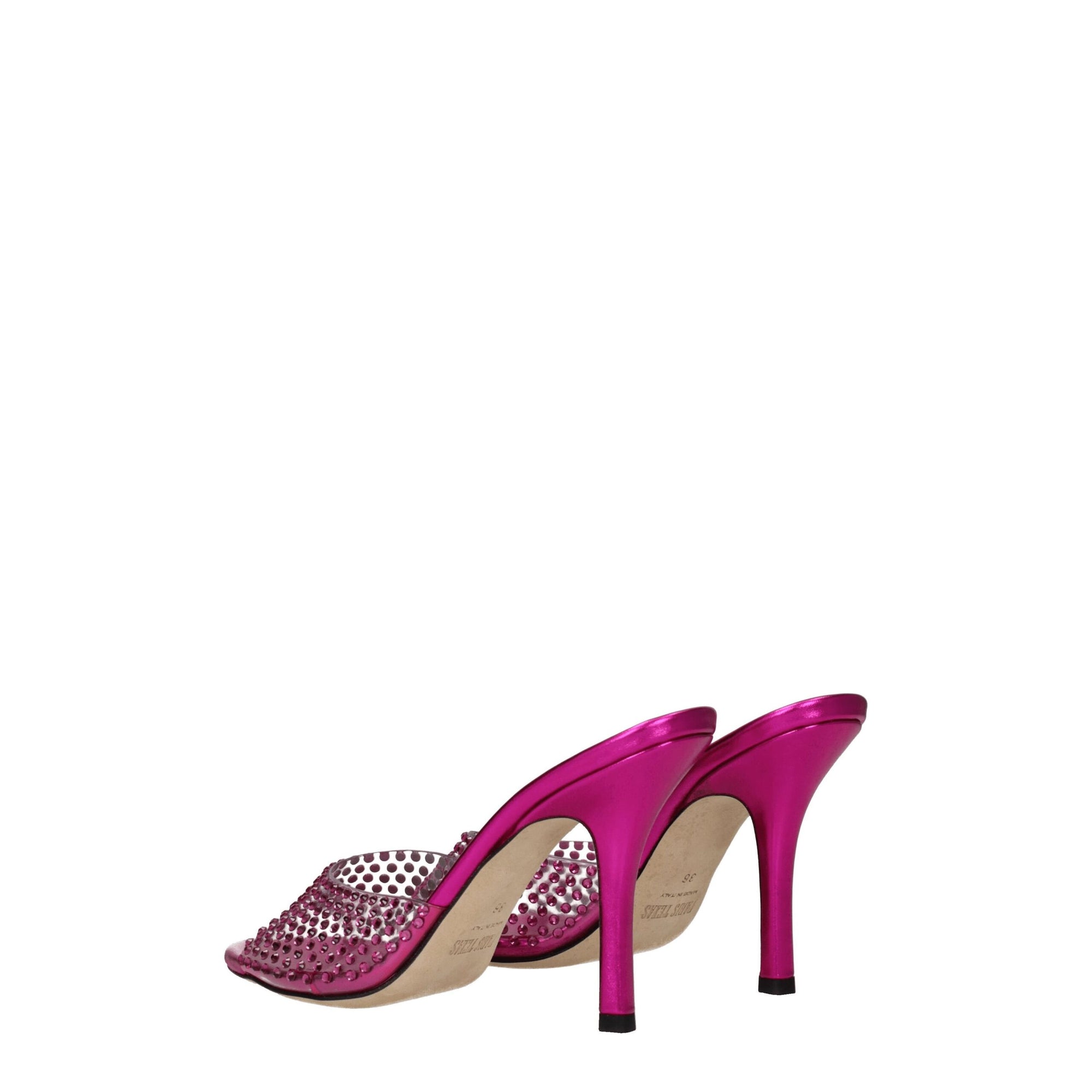 Paris Texas Transparent Pvc Stiletto Heels Sandals