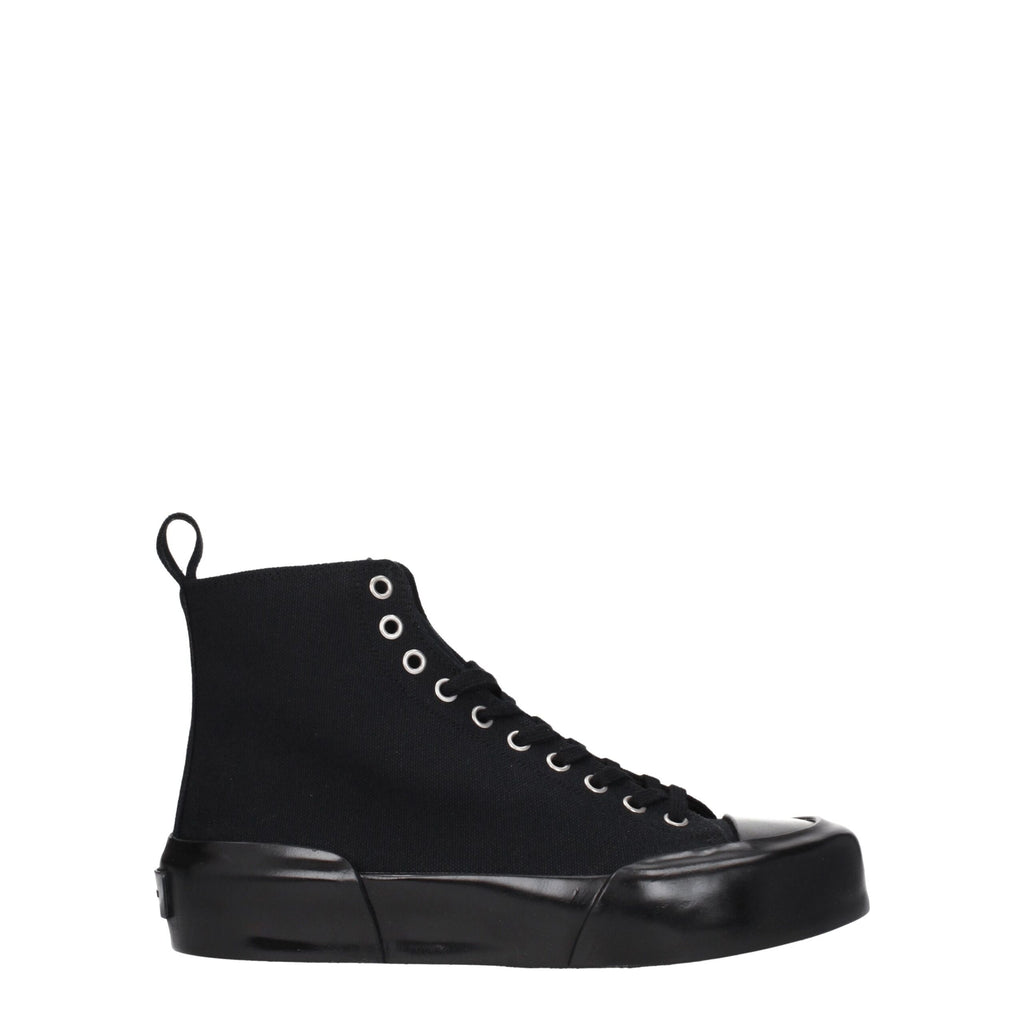 Jil Sander Black Fabric High Tops