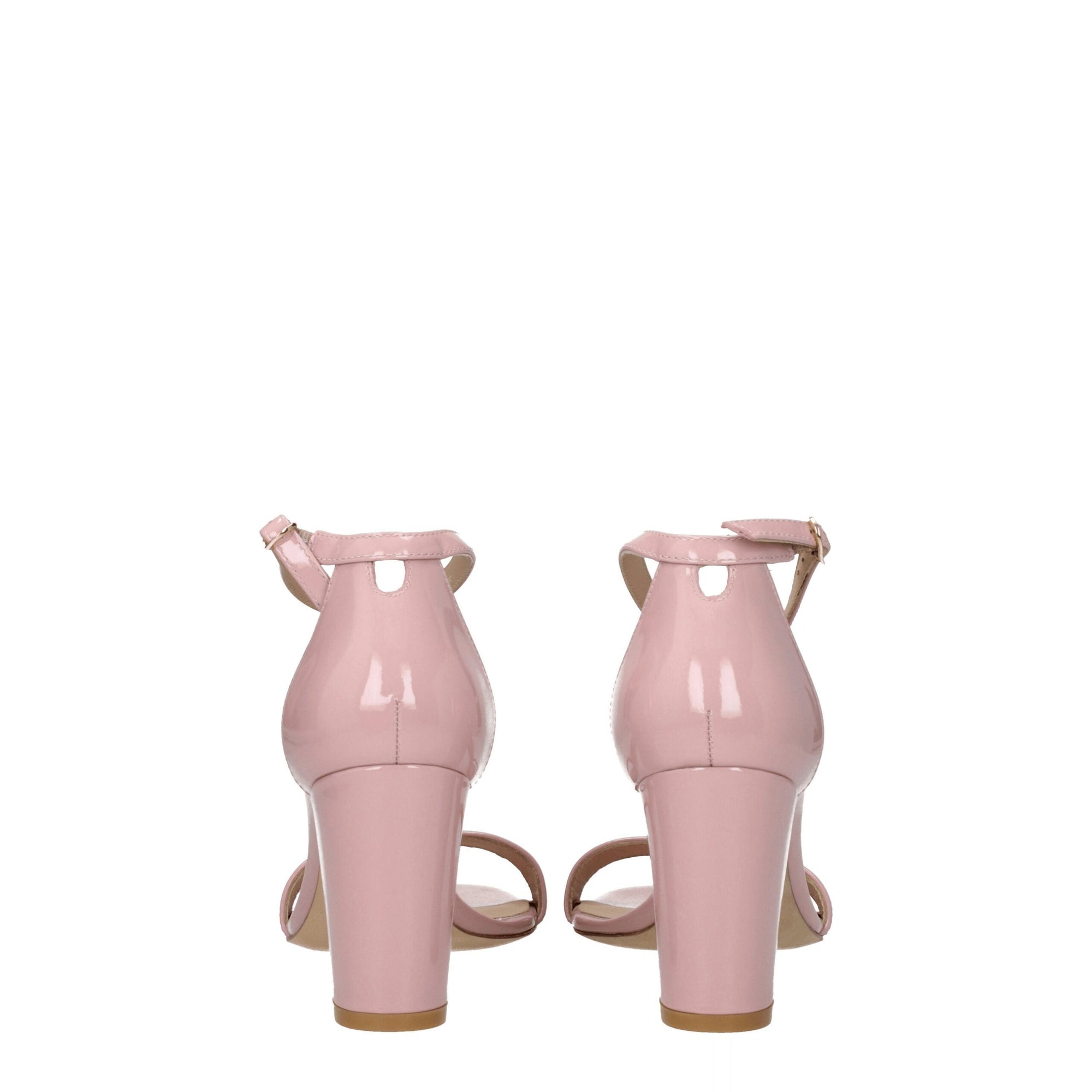 Stuart Weitzman Pink Leather Stiletto Heels Sandals