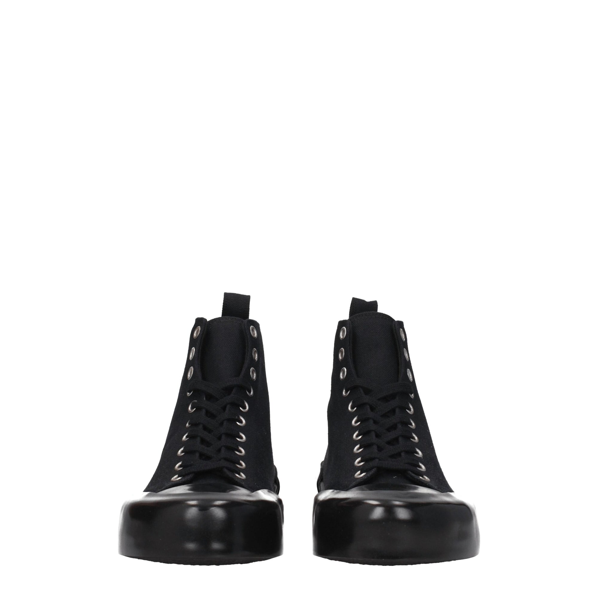 Jil Sander Black Fabric High Tops