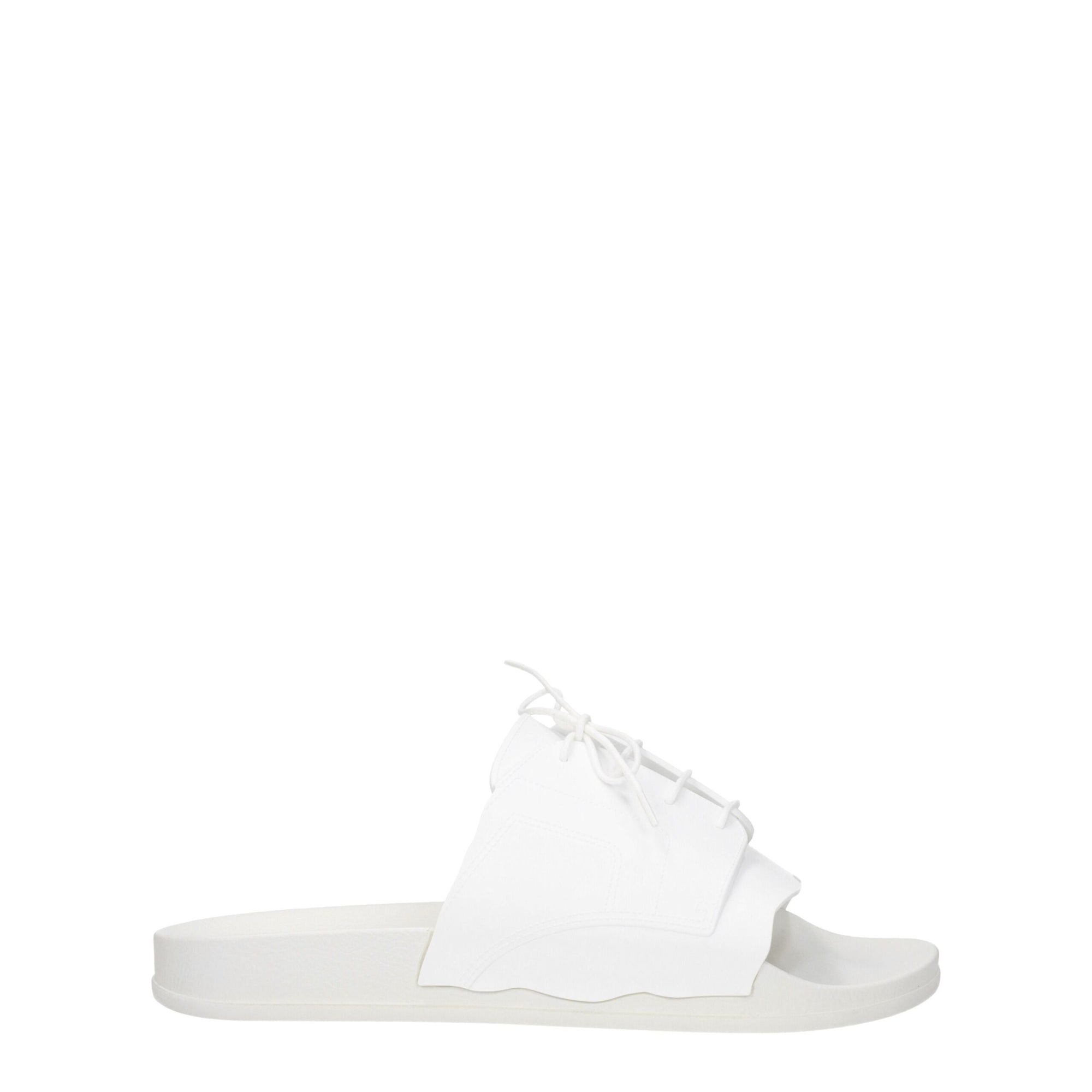 Maison Margiela White Cotton Slippers Sandals