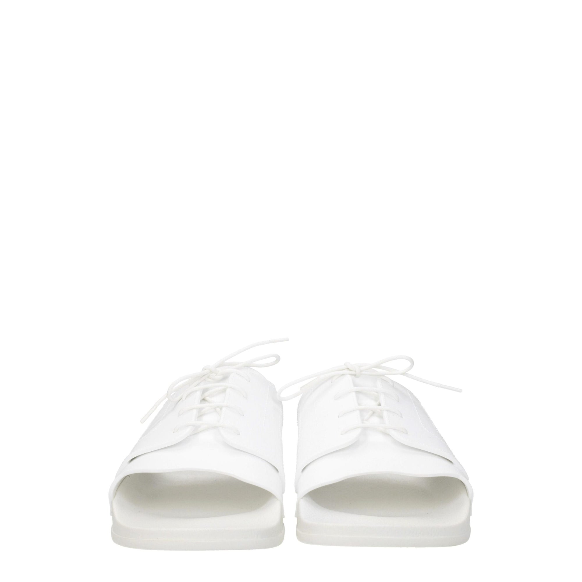 Maison Margiela White Cotton Slippers Sandals
