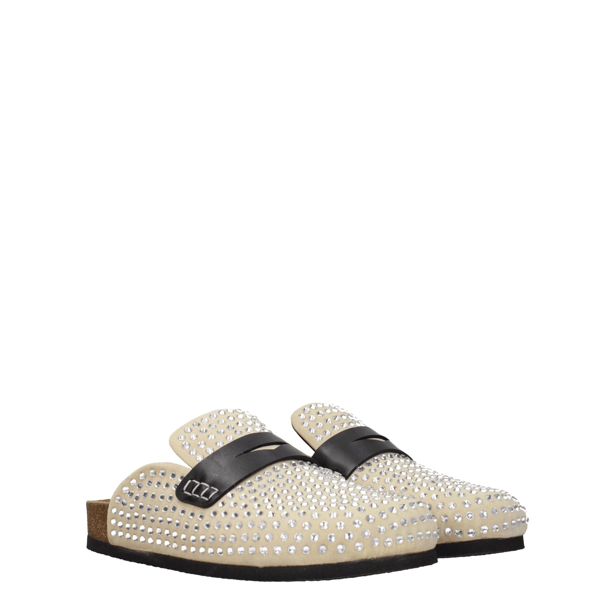 Jw Anderson Beige Leather Slippers Sandals