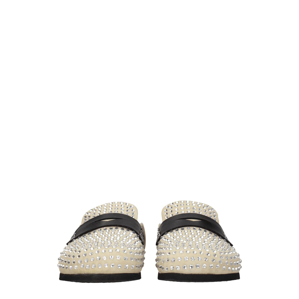 Jw Anderson Beige Leather Slippers Sandals