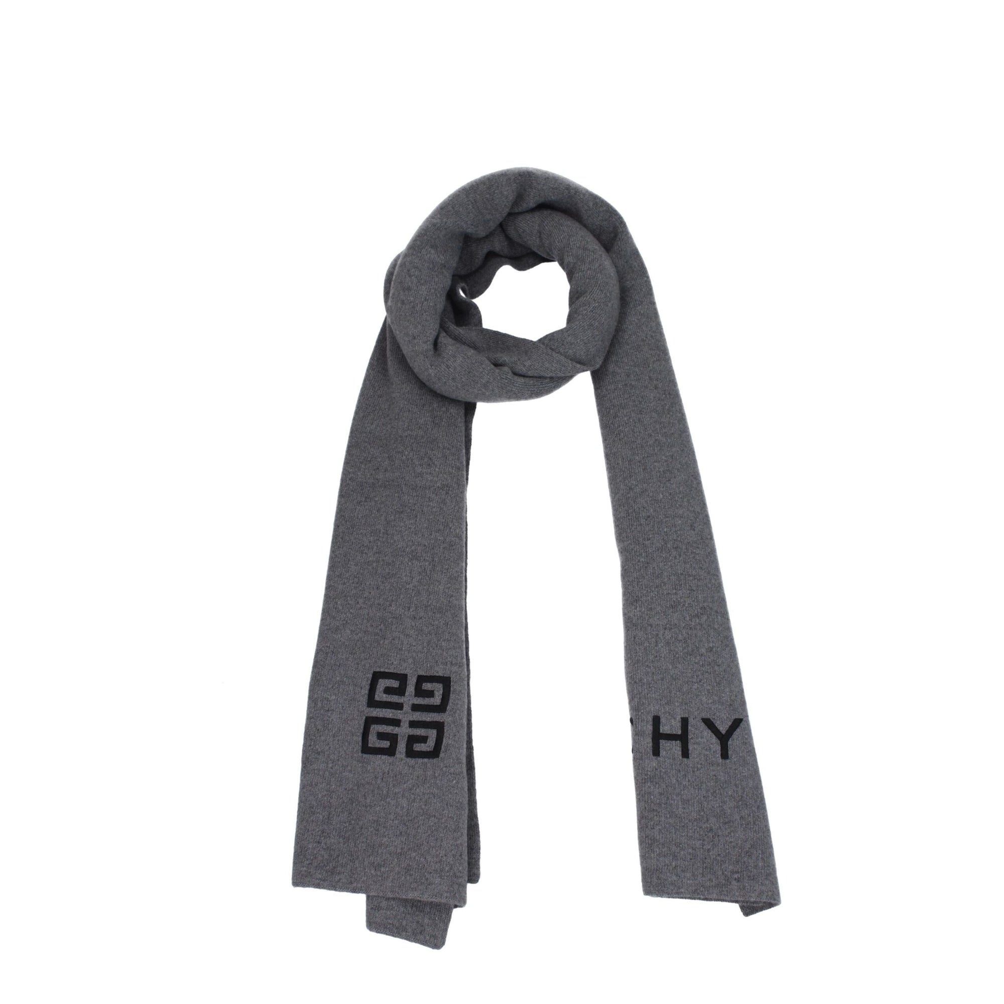 Givenchy Gray Wool Scarves
