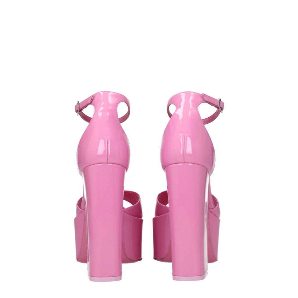 Paris Texas Pink Leather Platforms
