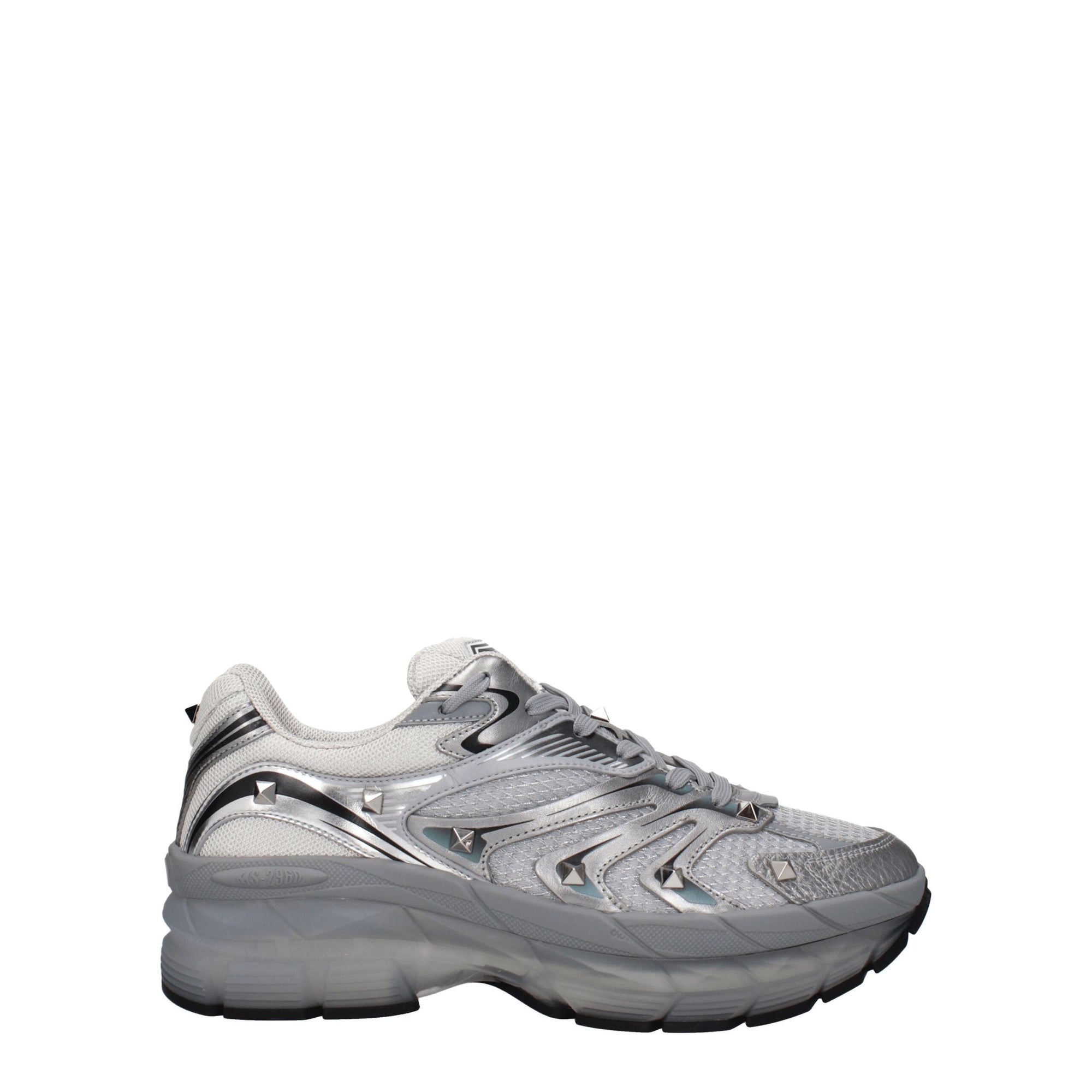 Valentino Garavani Gray Fabric Athletic Sneakers