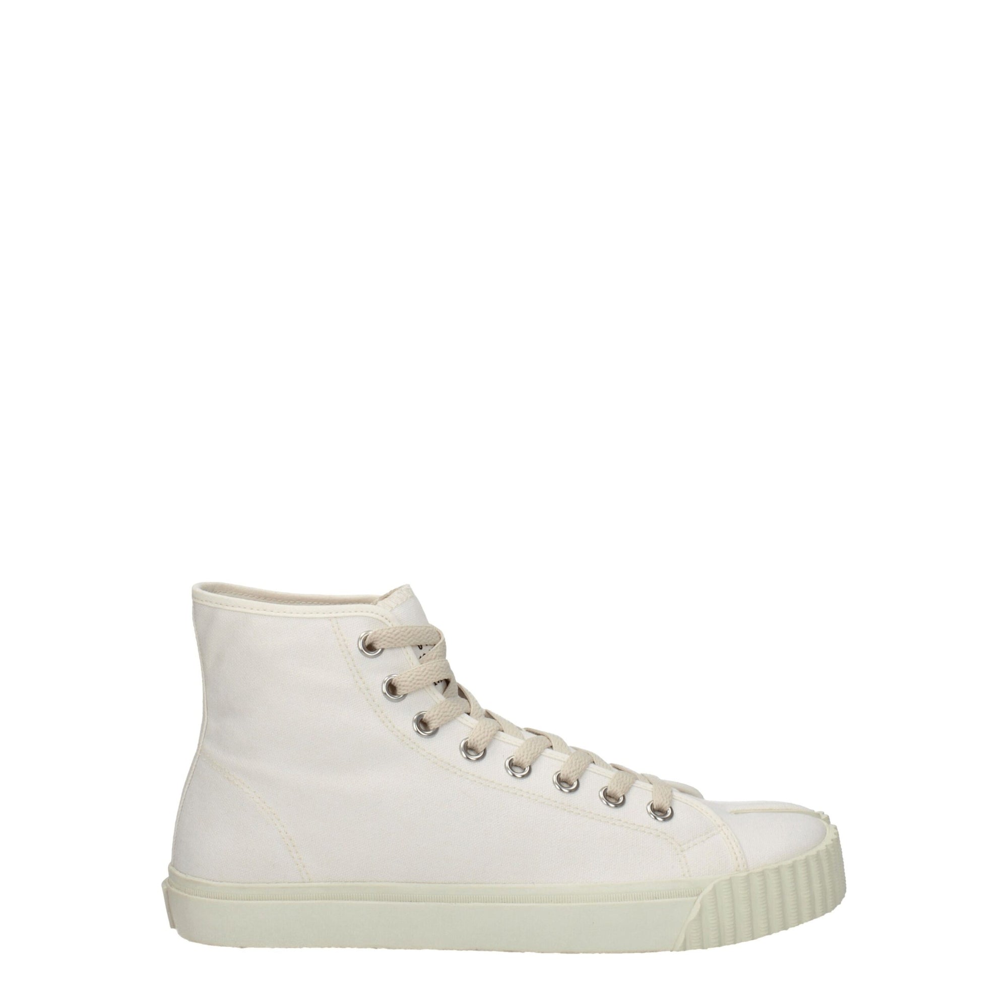 Maison Margiela White Fabric High Tops