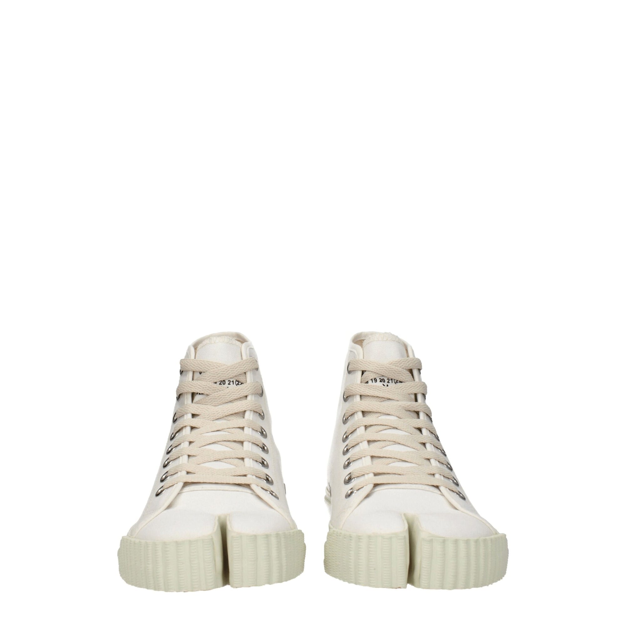 Maison Margiela White Fabric High Tops