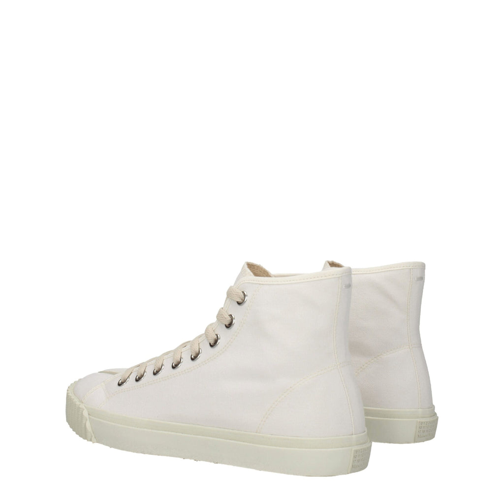 Maison Margiela White Fabric High Tops
