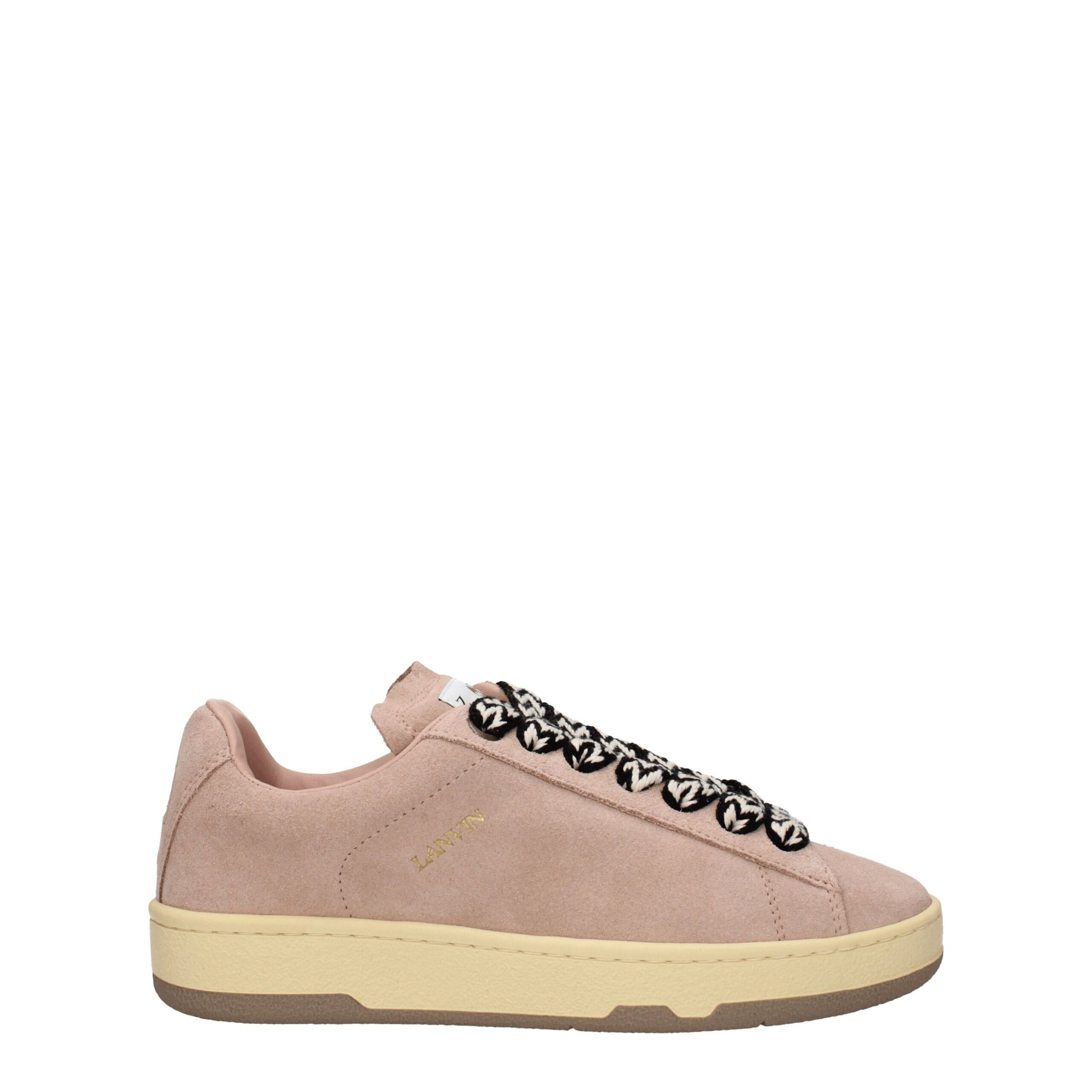 Lanvin Pink Leather Low Tops