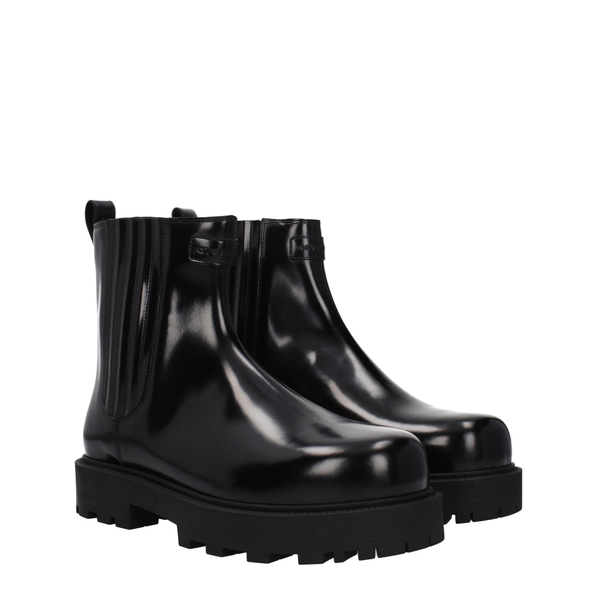 Givenchy Black Leather Ankle Boots