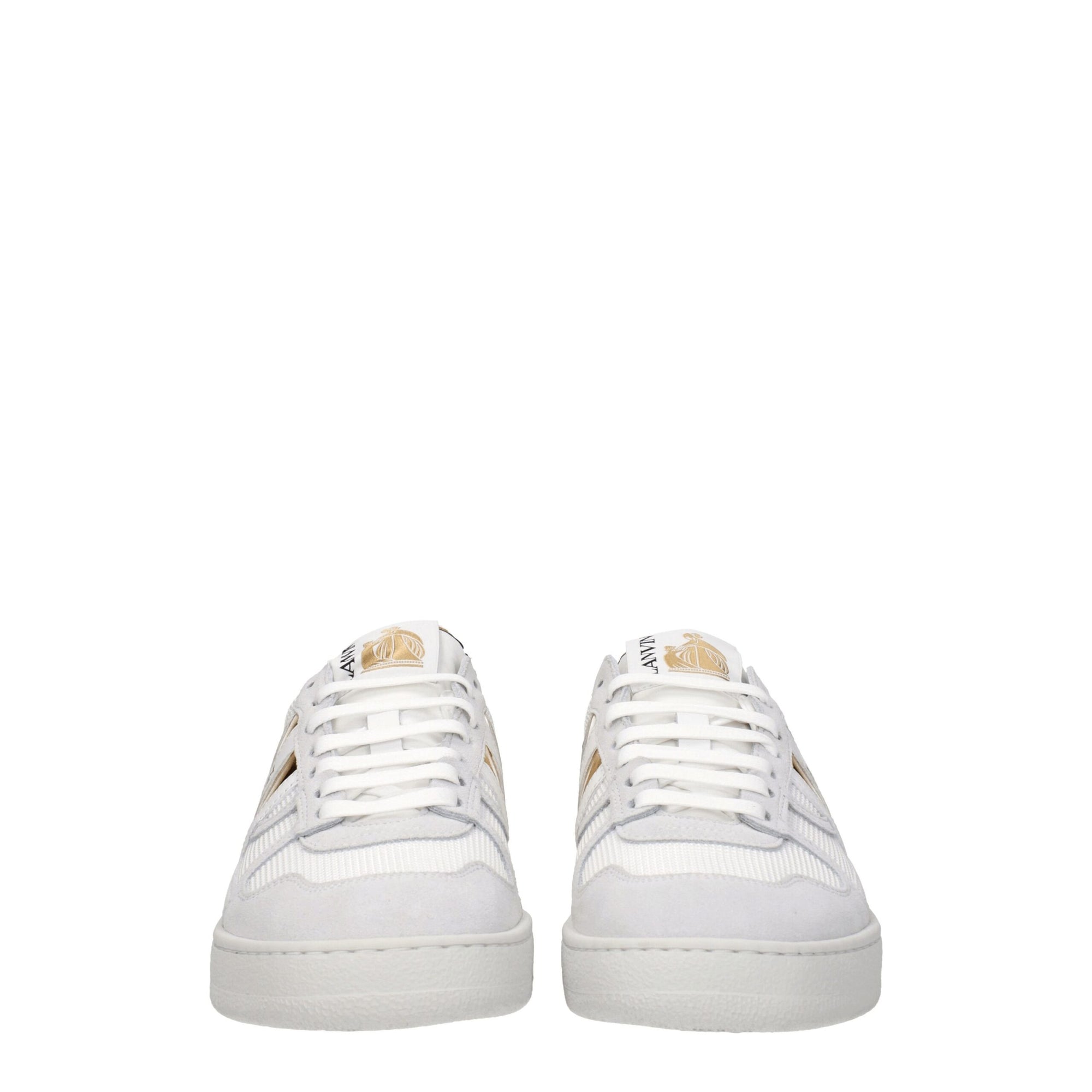 Lanvin White Fabric Low Tops