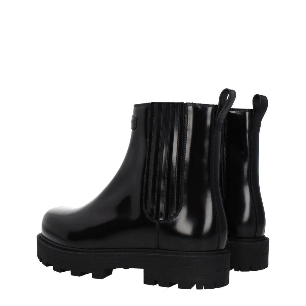 Givenchy Black Leather Ankle Boots