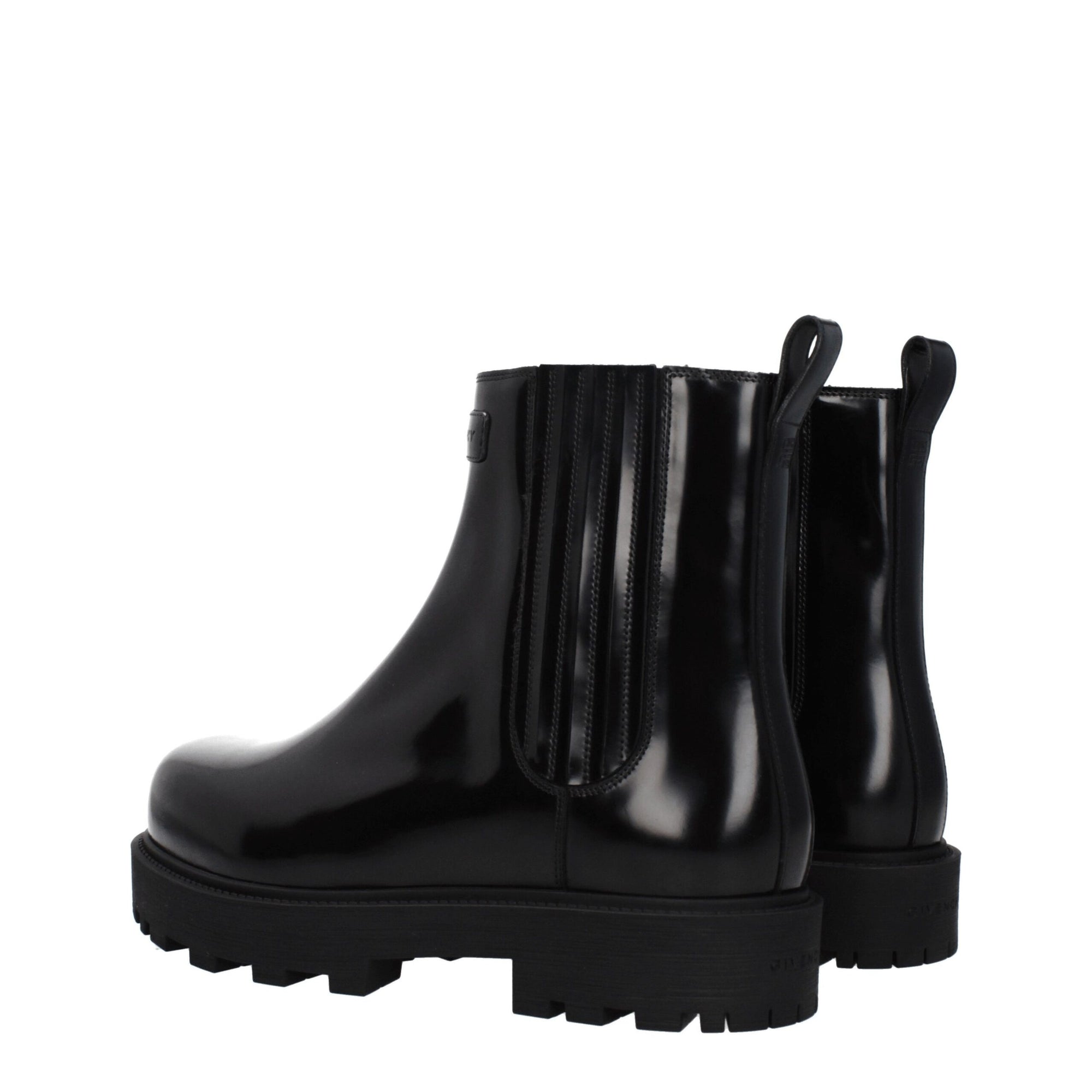 Givenchy Black Leather Ankle Boots