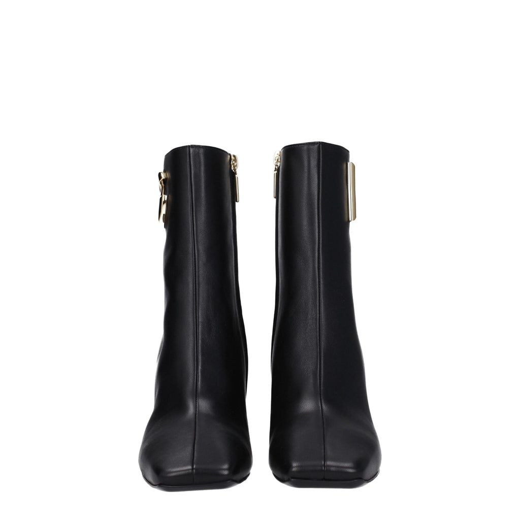 Dolce & Gabbana Black Leather Ankle Boots