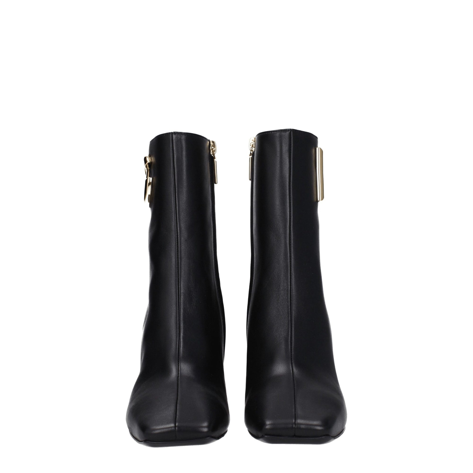 Dolce & Gabbana Black Leather Ankle Boots