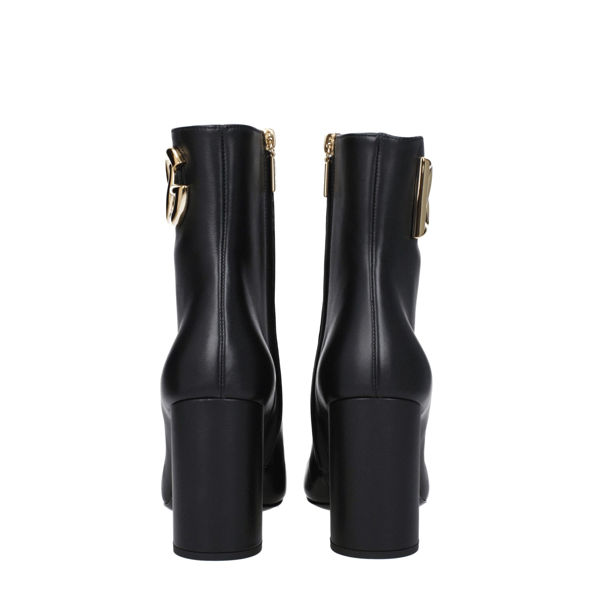 Dolce & Gabbana Black Leather Ankle Boots