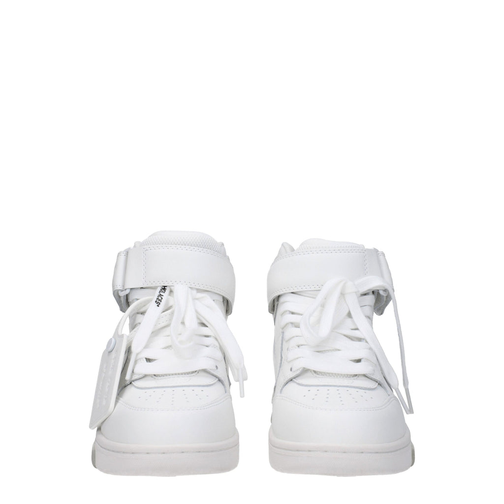 Off-White White Leather High Tops
