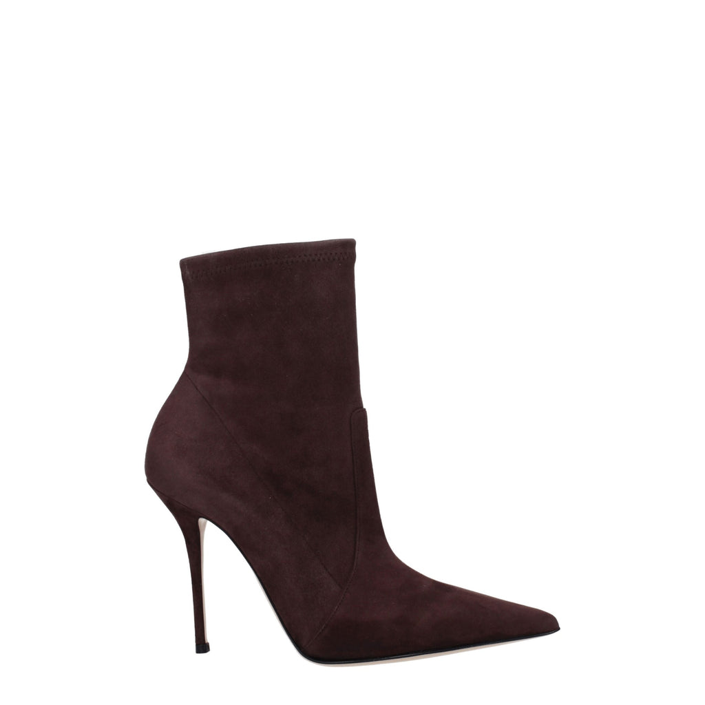 Casadei Brown Leather Ankle Boots