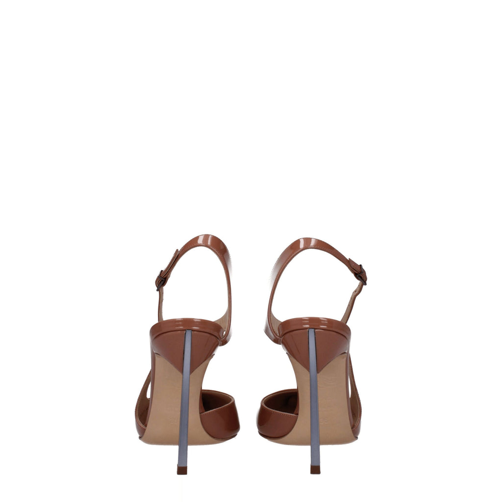 Casadei Pink Leather High Heel Pumps