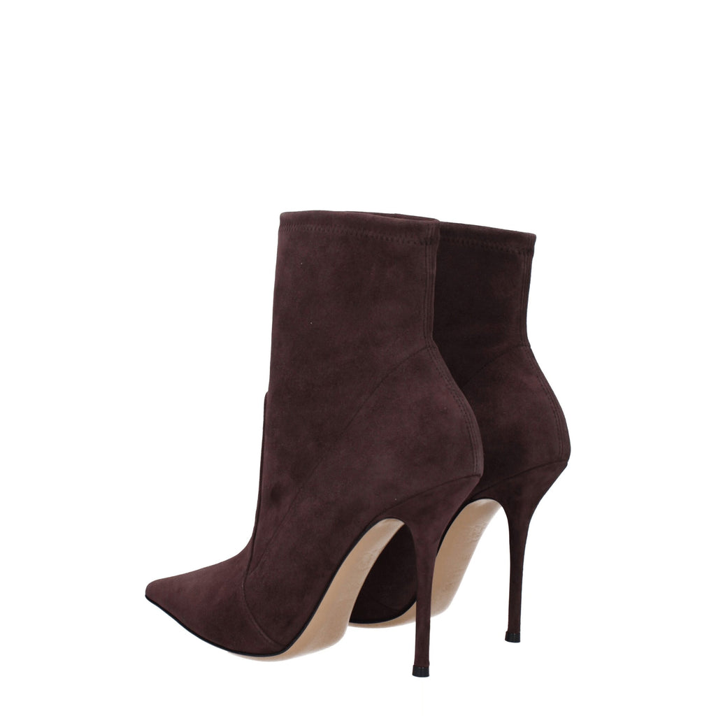 Casadei Brown Leather Ankle Boots
