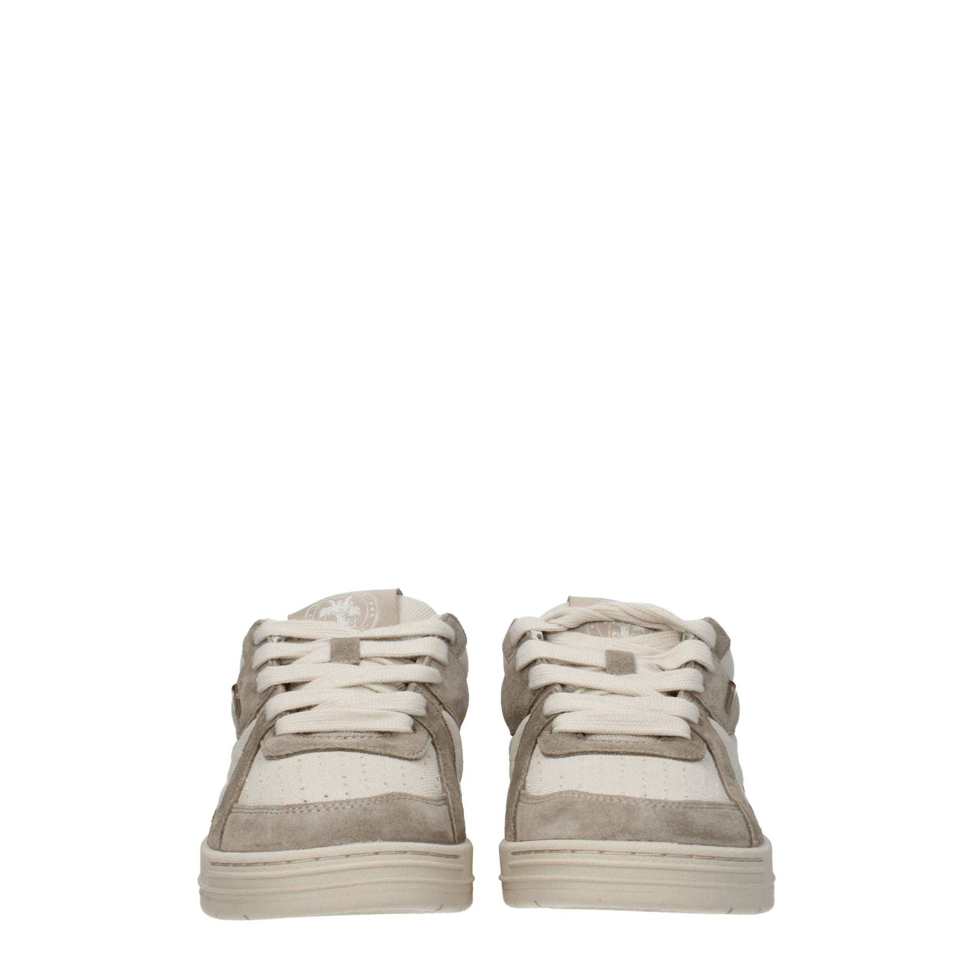 Palm Angels Beige Fabric Low Tops