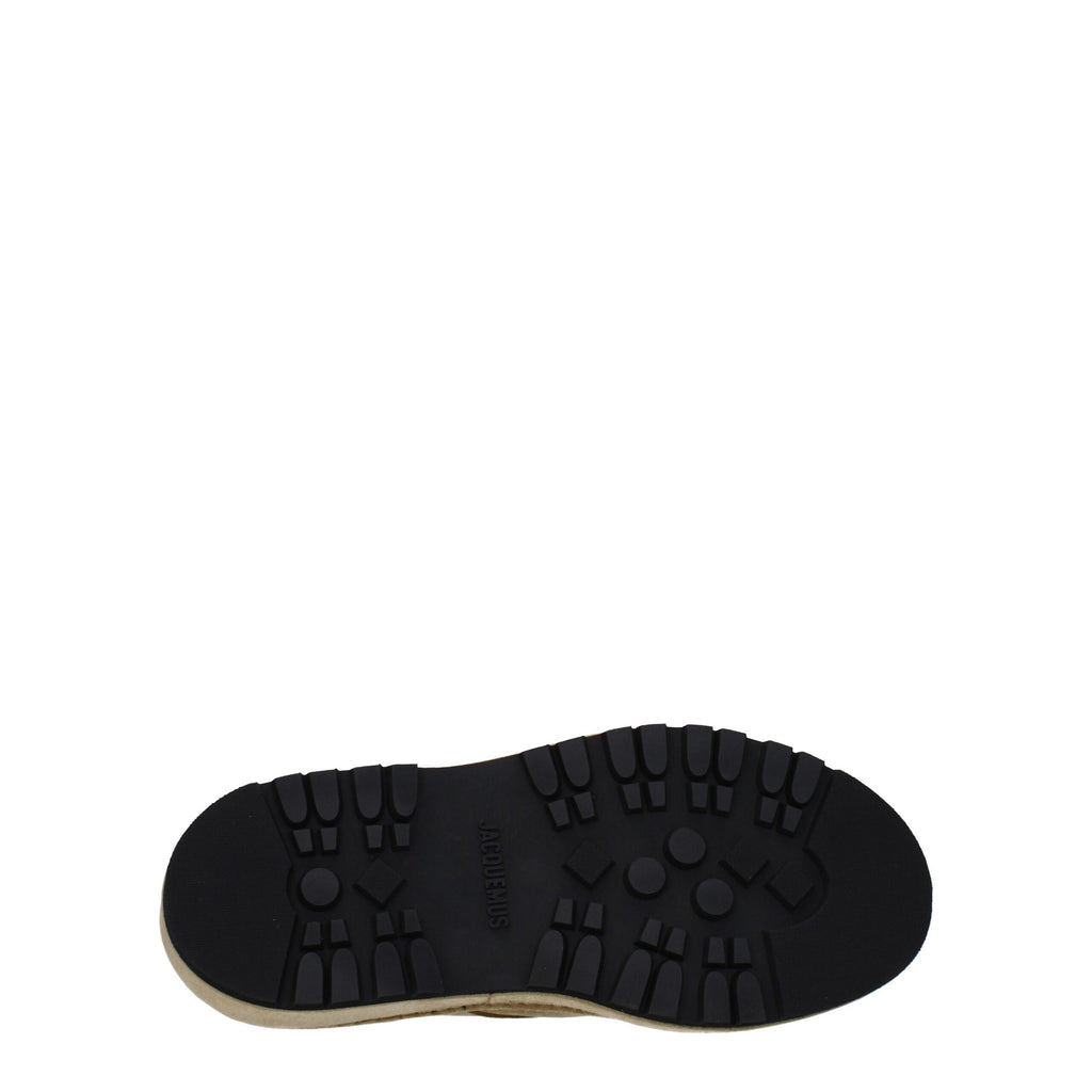 Jacquemus Beige Leather Oxfords And Derbies